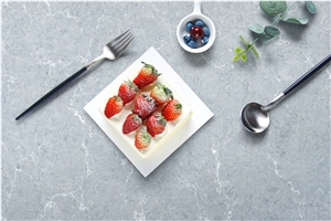 Blue Artificial Stone White Quartz Slabs Price