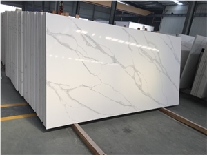 Bookmatch Calacatta Quartz Kitchen Slabs 2020 New