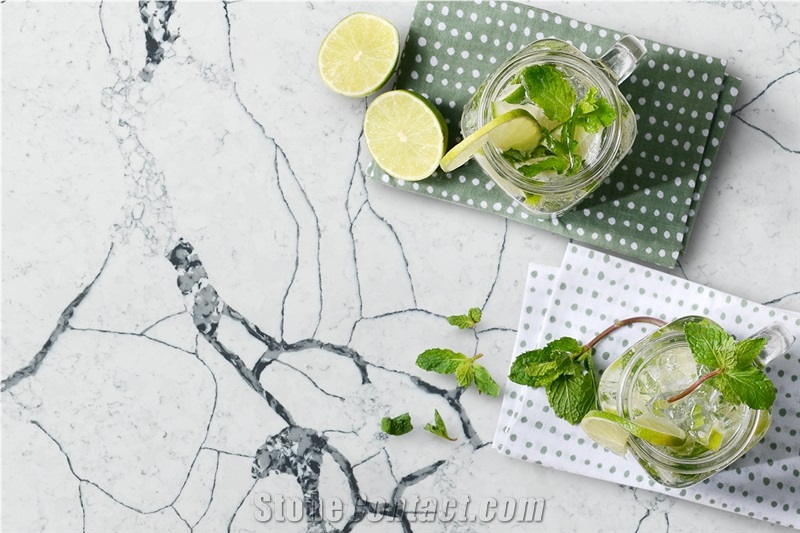 Caesarstone Grey Calacatta Quartz Stone Slab