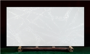 Caesarstone Light Grey Calacatta Quartz Stone Slab