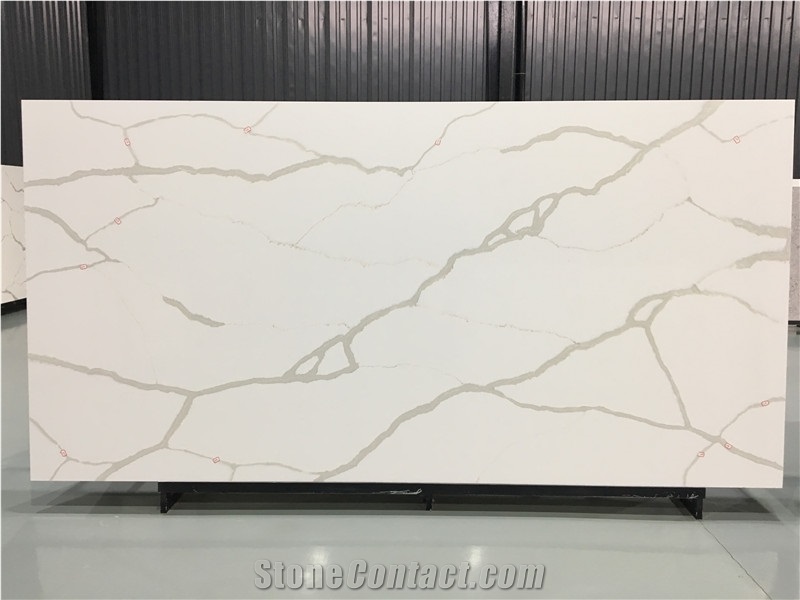 Calacatta Plazo Quartz Slabs