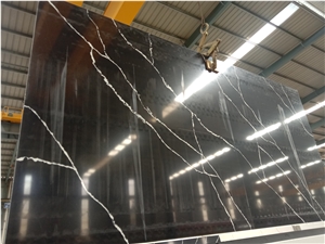 Calacatta Stone Black Artificial Quartz Slabs