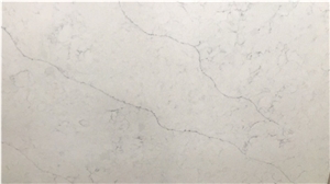 Calacatta White Quartz Stone for Bathroom Counter Top