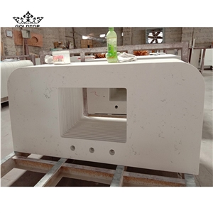 Carrara White Quartz Countertops for Bath