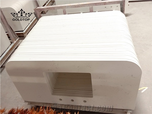 Carrara White Quartz Countertops for Bath