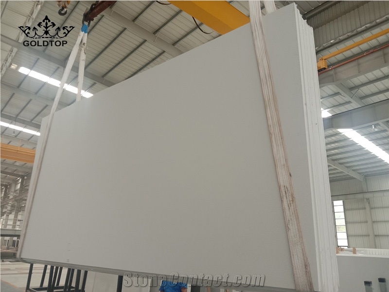Ceasarstone Sparkle White Quartz Slabs Tiles