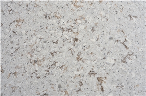 Dirt-Proof Brown Grains Quartz Slabs for Kitchen Top