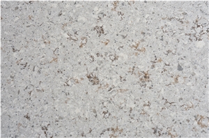 Dirt-Proof Brown Grains Quartz Slabs for Kitchen Top