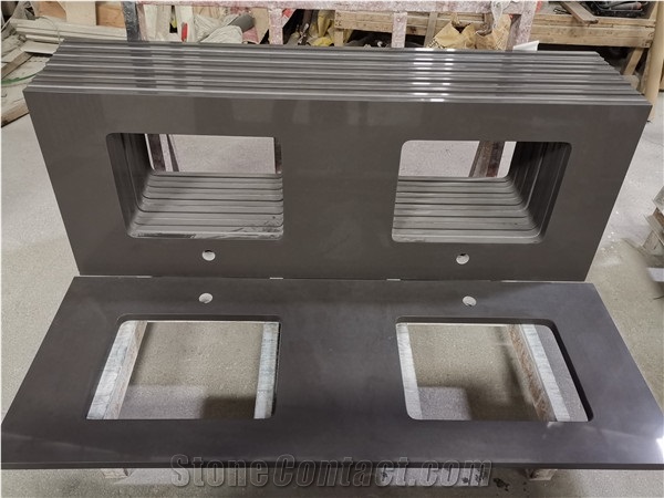 Engineered Grey Quartz Stone Countertop