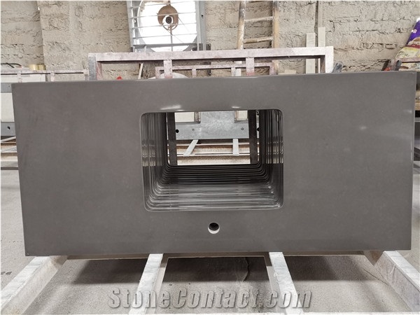 Engineered Grey Quartz Stone Countertop