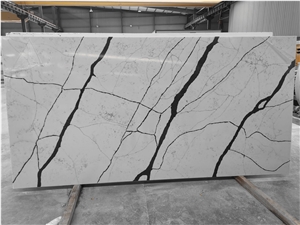 Goldtop Calacatta Quartz Slabs