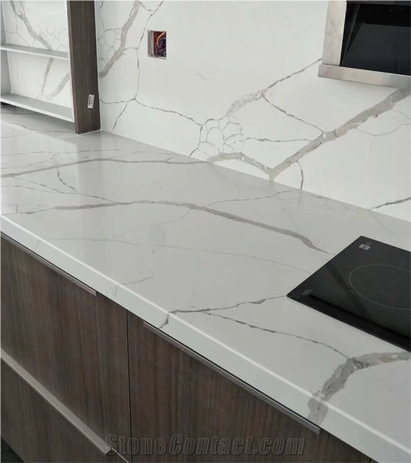 Goldtop Calacatta White Countertop for Kitchen