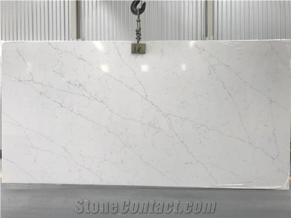 Goldtop White Calacatta Quartz Slabs