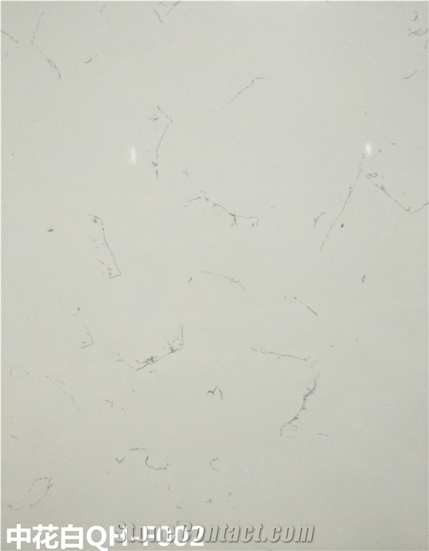 High Quality Made Calacatta White Quartz Slabs