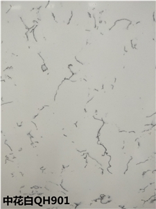 High Quality Made Calacatta White Quartz Slabs