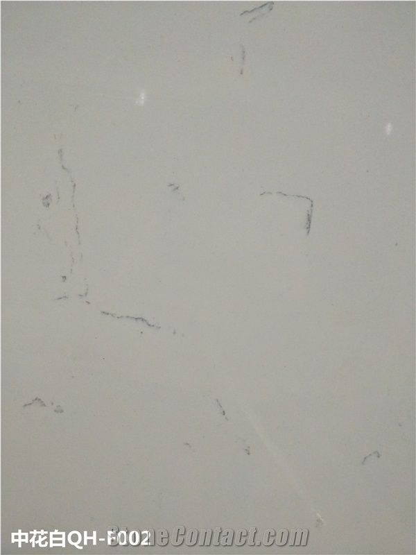 High Quality Made Calacatta White Quartz Slabs