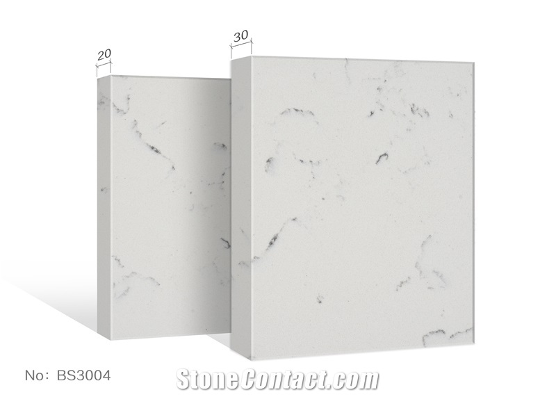 Home Decoration White Artificial Quartz Slabs