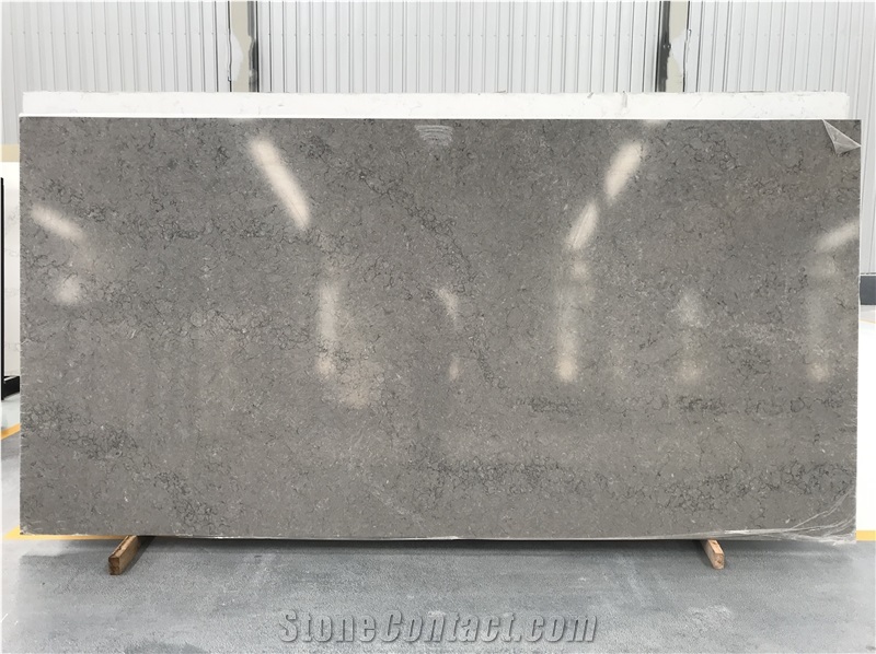 Hot Calacatta Grey Quartz Slabs for Countertops