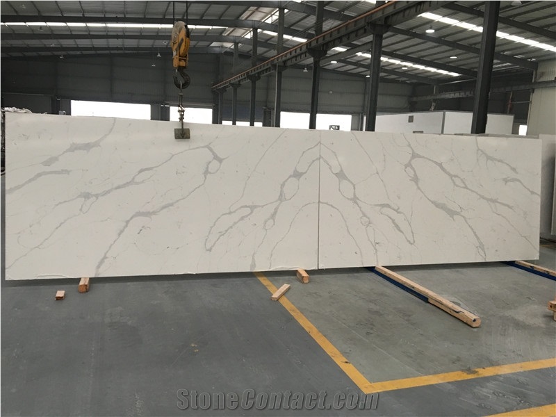 Hot Sale Quartz Calacatta Slabs and Countertops