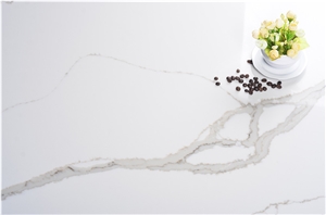 Kitchen Tiles Artificial Stone White Quartz Slabs