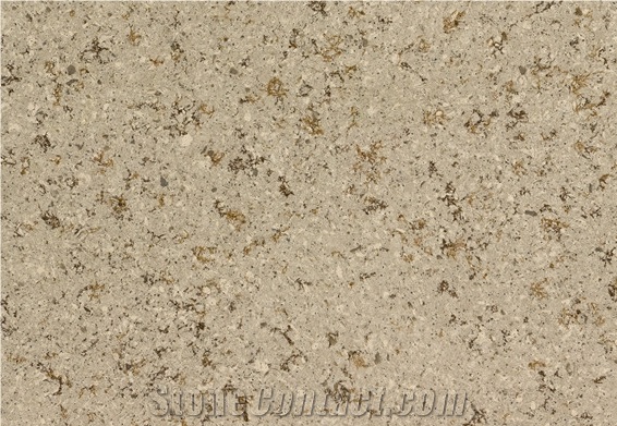 Light Brown Calacatta Quartz Slabs for Kitchen Top
