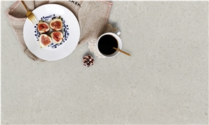 Light Grey Calacatta Quartz Kitchen Slabs