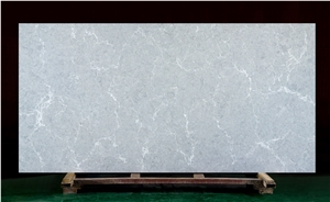 Light Grey Calacatta Quartz Slabs for Kitchen Top