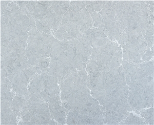 Light Grey Calacatta Quartz Slabs for Kitchen Top