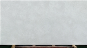 Light Grey Polished Quartz Stone Slabs for Kitchen