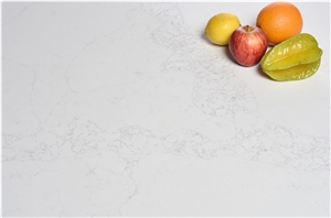 Light Veins Grey Calacatta Quartz Bathroom Slab Light Veins Grey Calacatta Quartz Bathroom Slab