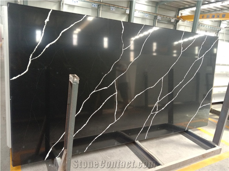 New Black Calacatta Quartz Slabs