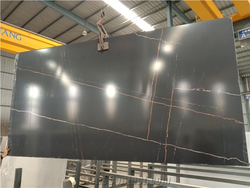 New Black Calacatta Quartz Slabs