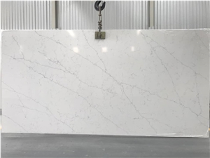 New White Calacatta Quartz Slab