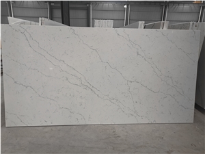 New White Calacatta Quartz Slab