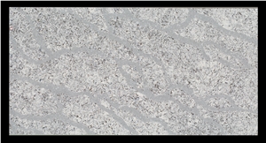 Polished Grey Vein Calacatta Quartz Bathroom Slab