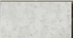 Polished Grey Vein Calacatta Quartz Kitchen Slab