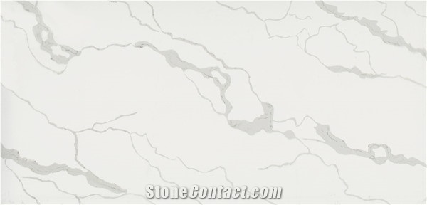 Quartz Stone White Calacatta Quartz Slabs