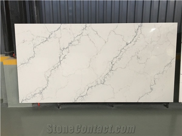 Quartz Stone White Calacatta Quartz Slabs