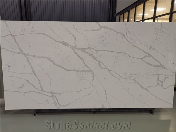 Quartz Stone White Calacatta Quartz Slabs