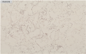 Rose Pattern Quartz Stone Slabs Wall Tiles