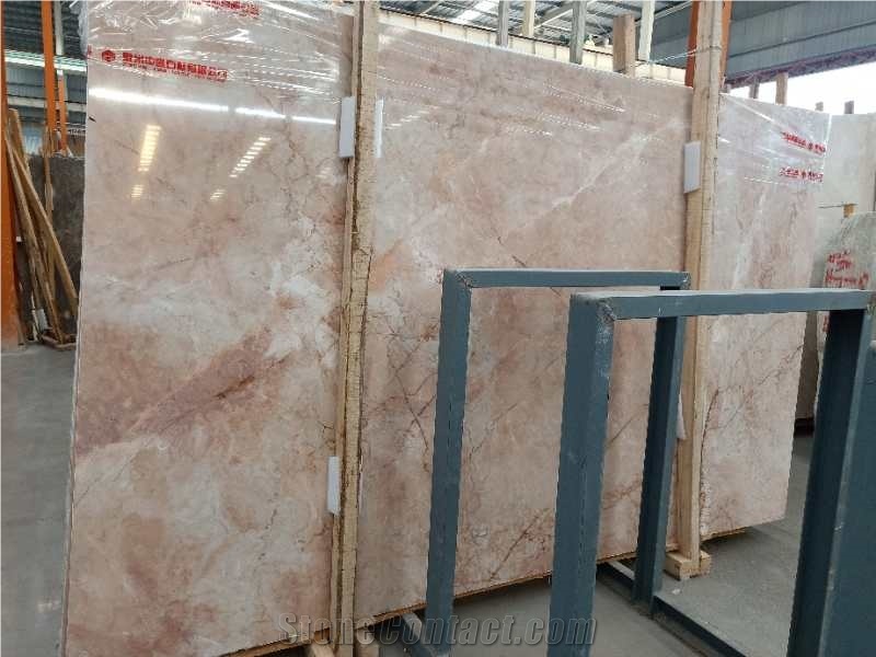 Rose Pattern Quartz Stone Slabs Wall Tiles