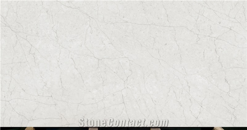 White Calacatta Quartz Bathroom Slabs