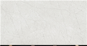 White Calacatta Quartz Bathroom Slabs