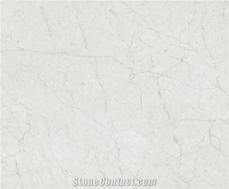 White Calacatta Quartz Bathroom Slabs