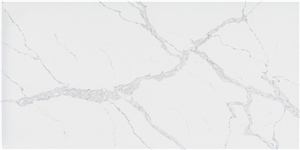 White Calacatta Quartz Slabs for Bathroom