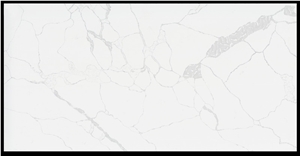 White Calacatta Quartz Slabs for Bathroom