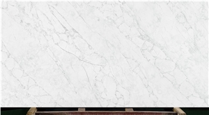 White Calacatta Quartz Slabs Gt6088 Hermes Grey