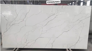 White Calacatta Quartz Slabs