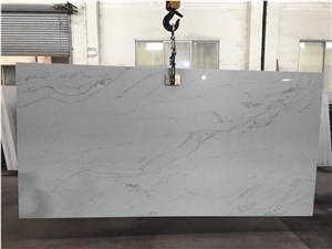 White Calacatta Quartz Slabs