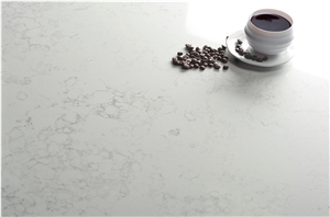 White Lines Artificial Tiles Quartz Stone Slabs